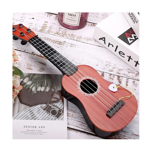Gitarrleksak Barn Simulation Musik Gitarr Instrument Mini Fyra Strängar Kan Spelas För Tidigt