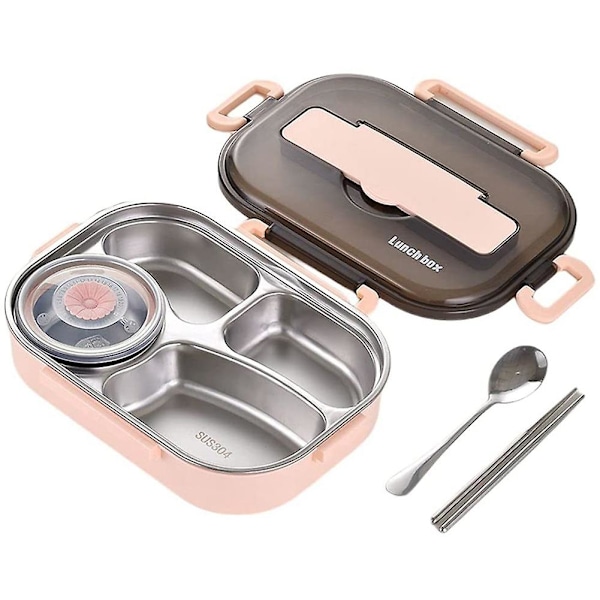 1,5 l Bento-lådor för studenter, Termisk isolering Bento Lunch Box Bestickset, Lunchbehållare Lun