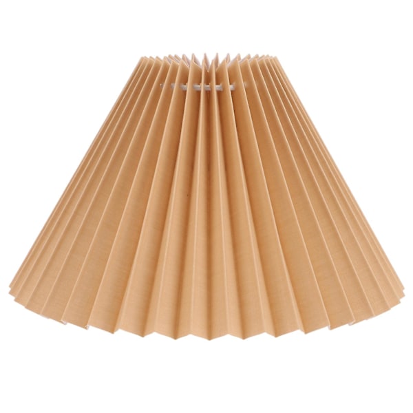 Liten lampskärm veckad design vintage lampskärm E27 lamphållare lampskärm