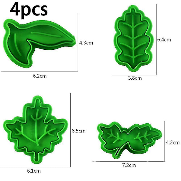 16 stk. Plunger Leaf Biscuit Pressing Machine Cake Decoration