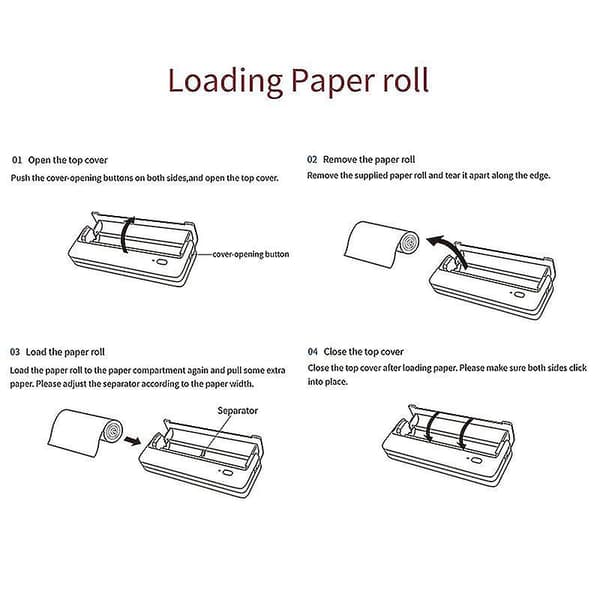 2 stk. A4 Termisk Papirruller - Kompatible med MT810 Printer