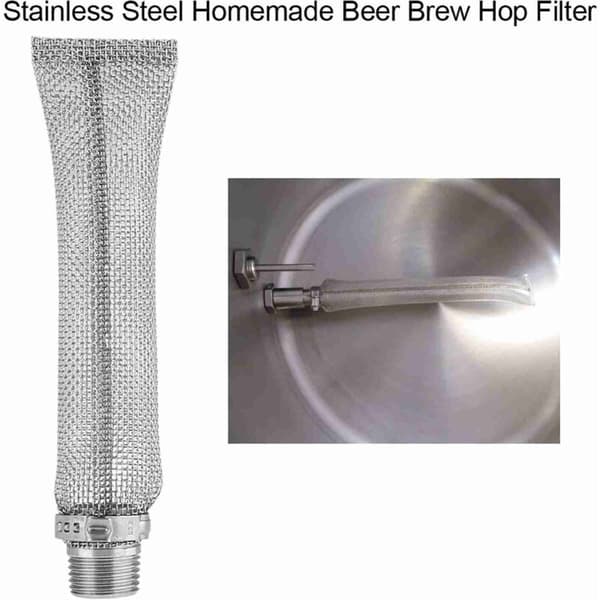304 Rustfrit Stål Humlefilter til Hjemmebrygning af Øl (15cm)