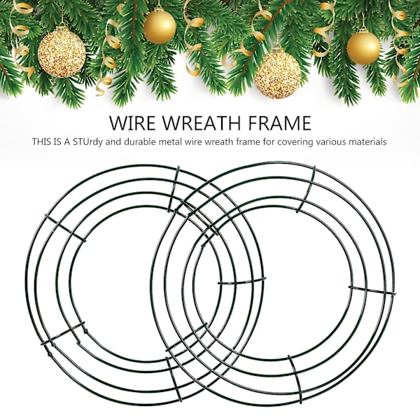 5 stk jernkransramme runde trådkransskapende ring Diy makramé blomsterhåndverk