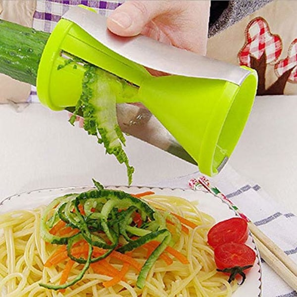 Skreller, spiralgrønnsaksskjærer, fruktkutter, skreller, kjøkken twister, kjøkkenredskap, spiralizer-kutter.