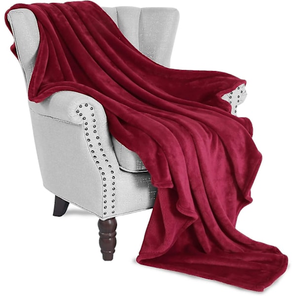 Mezcla 150 X 110 Cm Flanell Fleece Mjuk Överkast För Soffan/fåtöljer/soffa - Ljus