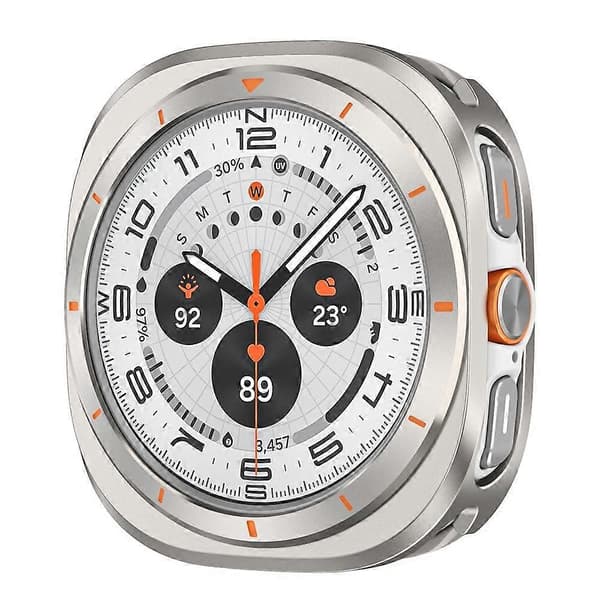 Metall PC Klockfodral för Samsung Galaxy Watch Ultra 47 Titanium Orange