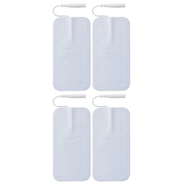12 stk. Hvid klud Unit Muskelstimulator Maskine med 5*9cm Unit Elektrode Pads områder som knæ eller albuer