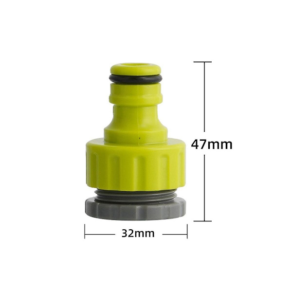 2 Set Hållbara Universal Vattenkran Adapter Plast Slangkoppling Slang Bevattning Trädgård Passar För 1