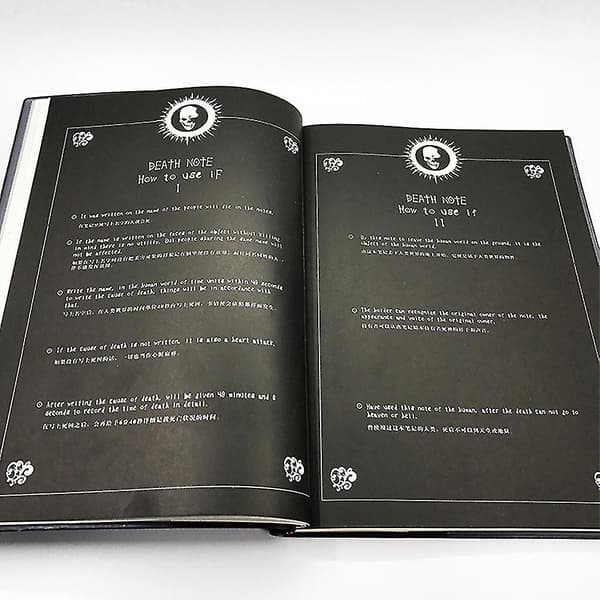 Universal bærbar med fjærpenn Journal Art Writing Death Note