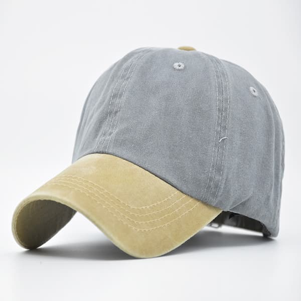 Fabrikksalg Light Board cap koreansk vasket distressed solhatt ensfarget Light Board - caps Retro Peaked Cap 10 justerbar
