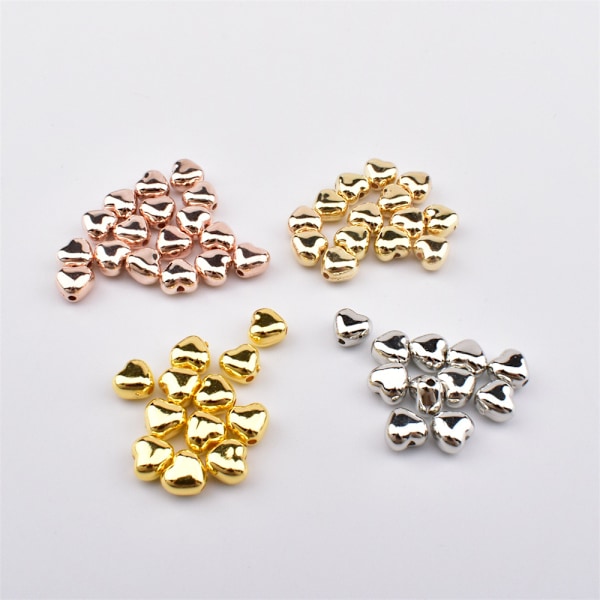 4set 320 pcs Loose Bead Heart CCB Beads Bead Needlework Spacer Bead for Jewelry Findings (not Metal)