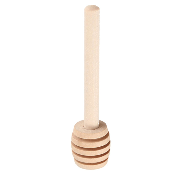 100 stk. Mini 3 tommer træ honning dipper pinde, individuelt indpakket, server til honningkrukke dispenser