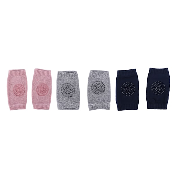Par Baby Knäskydd Kammad Bomull Unisex Spädbarn Krypande Halkfria Knäskydd Knäskydd 0.1