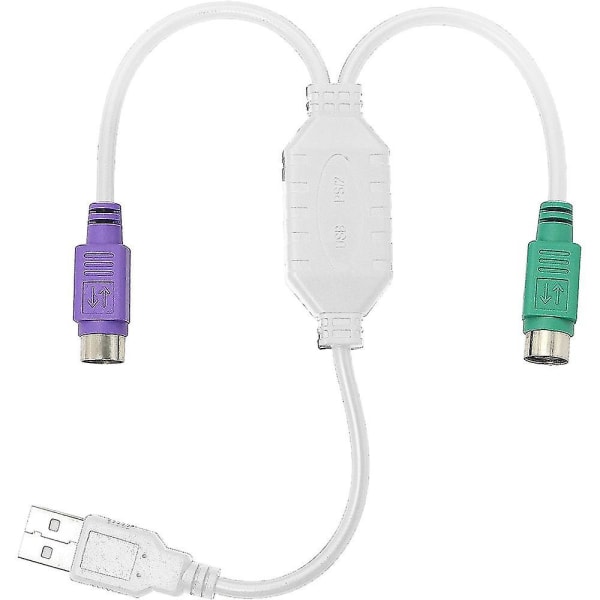 Ps2 Usb-kabeladapter för tangentbord och mus med Ps/2-gränssnitt