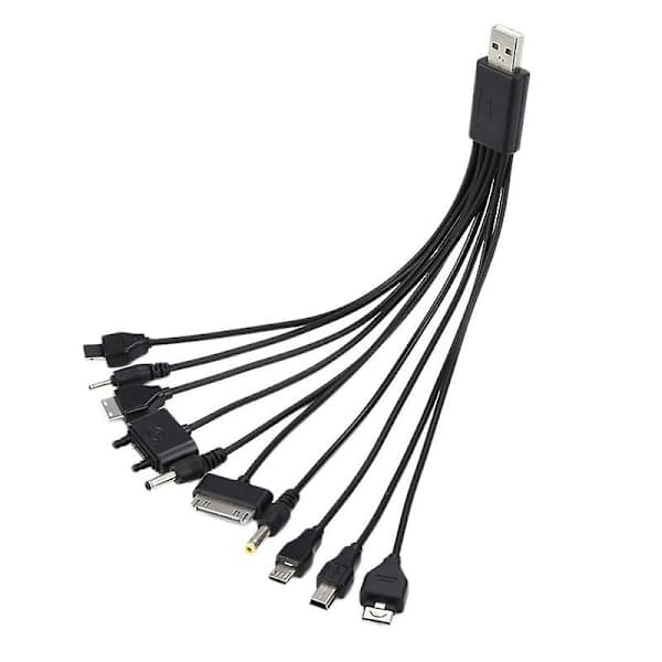 1 pc 10-in-1 Multifunctional Charger USB Cables for Ipod Motorola Nokia Samsung Lg Sony Ericsson Consumer Electronics Data Cables