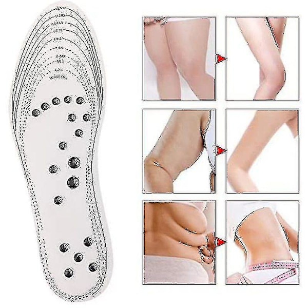 1 par Shiatsu slankende indlægssål fodmassager magnetterapi
