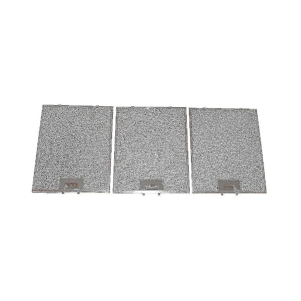 3 x Universal spisfläkt fettfilter i metall, 320 x 260 mm