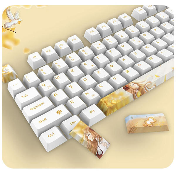 Tjocka Pbt Dye Sub Cherry Keycaps 130 Tangenter Keycap För Gk61/68/75/84/980/104/108