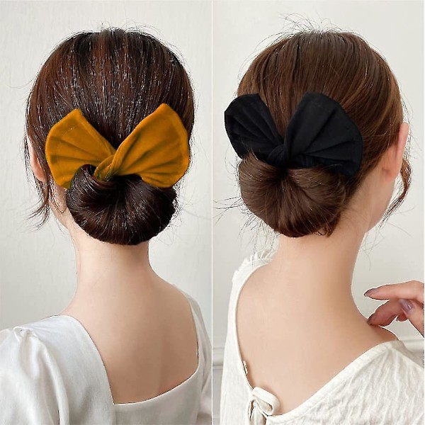 Magisk håruppsättning, Chignon pannband, Chignon, Frisyr Donut Bun Maker, Tyg hårklämma, Chignon tillbehör, Bun Chignon, Hårtillbehör, Återanvändbar Bun Ma