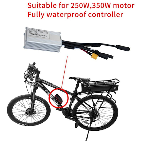 17A Tre-Mode Sinusbølge E-cykel Controller til Modifikation af 24V 36V 48V 250W350W Elektrisk Cykel Motor Lithium Batteri