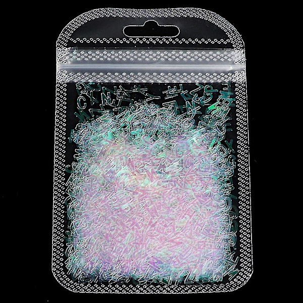 Englannin kirjaimet Glitter-paljetit Hiutaleet Hartsi Epoksimuotti Täytteet Kynsien koristelu