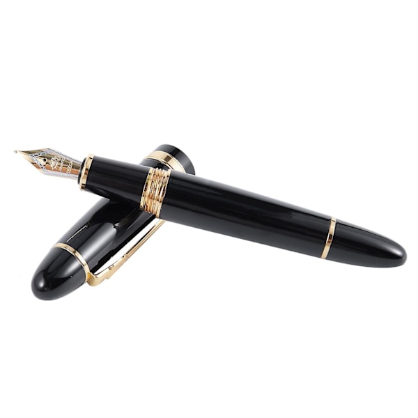 159 18kgp 0,7mm Medium Broad Nib Fountain Pen Gratis Kontor Fountain Pen Med En Æske, Rød