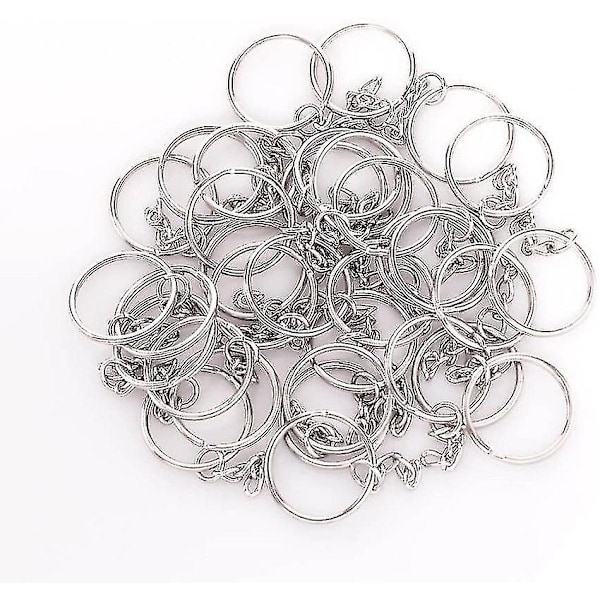 Nøkkelring Dusker, 150stk Bulk Nøkkelring Sett Inkluderer 50stk Dusker Til Håndverk, 50stk Nøkkelring Ringer Til Akryl Nøkkelring