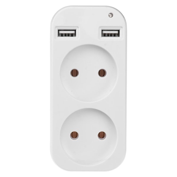 Plugguttak Konverterplugg Dobbel stikkontakt Strømadapter Pluggadapter Veggkontakt