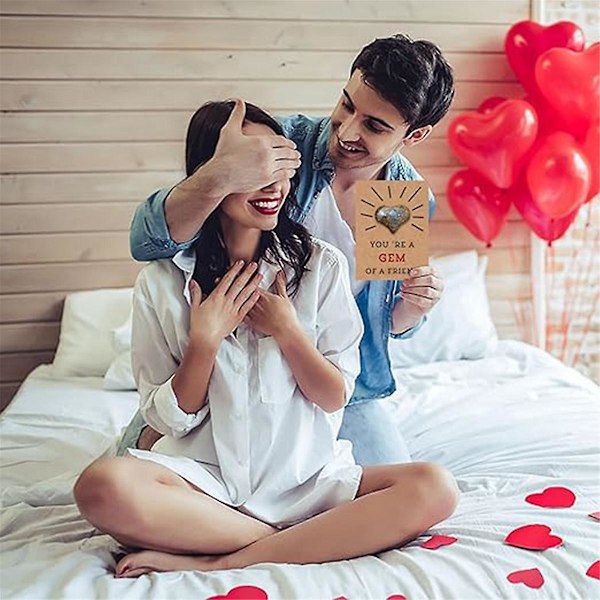 12 håndlavede Valentinsdagskort med hjerteform