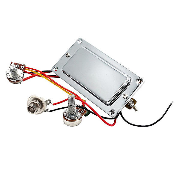 Elgitarr förinstallerad dubbel spole Humbucker gitarr pickup sele kit med 500k potentiometer Vo