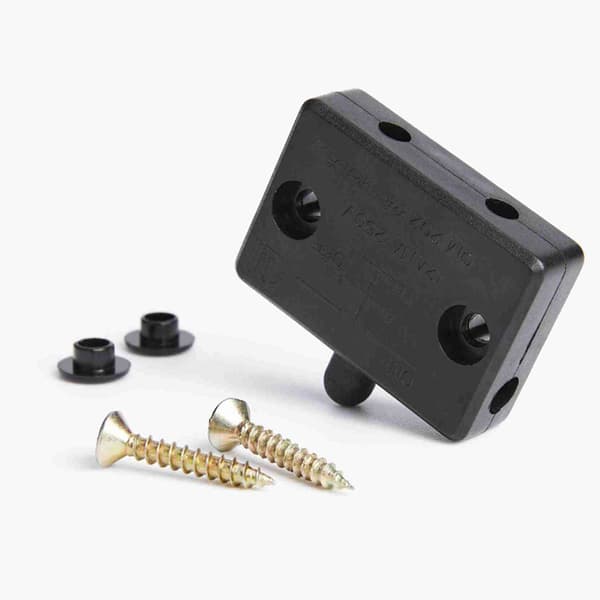Garderobe Lyskontakt Dør Touch Switch Automatisk Belysning Skab Sort Black