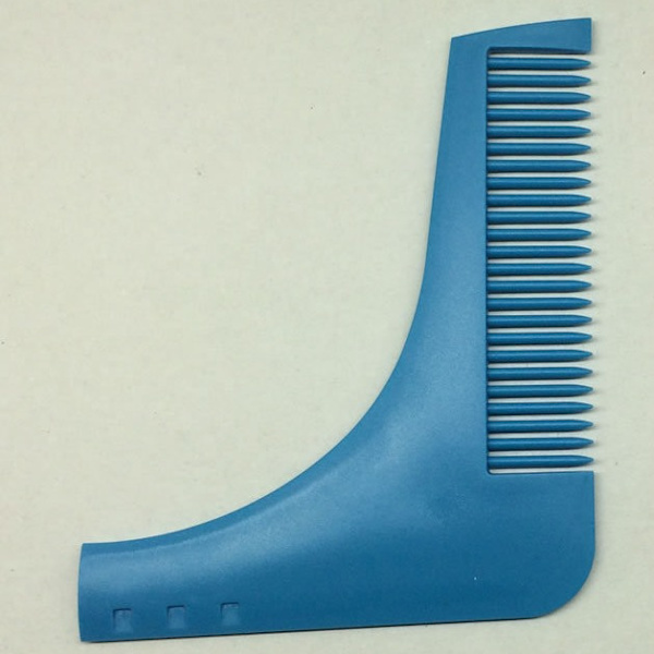 2PCS Styling Trimming Shaping Template Guide Grooming Comb Brush，7 verktyg i 1 Professionellt skäggformningsverktyg för perfekta linjer