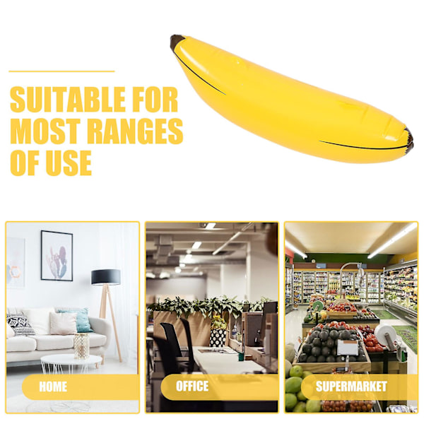 3 stk. oppblåsbare banan-kastespillrekvisitter for festdekor