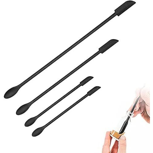 Mini Silikonspatel, Sminkspatel 4-pack