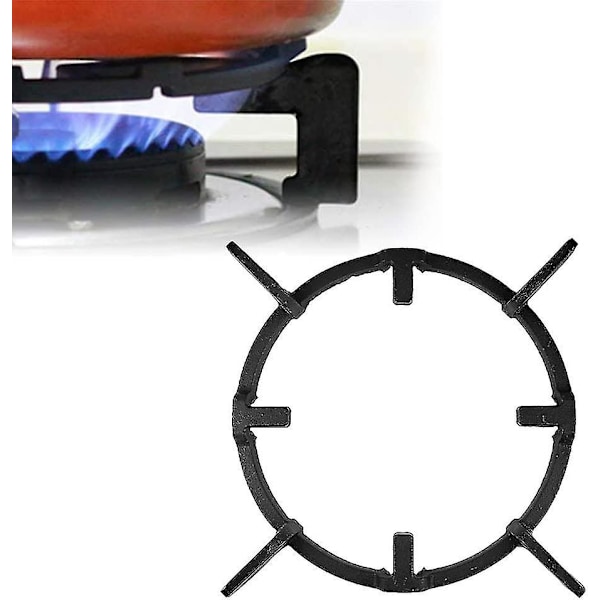 Komfyr Trivet Komfyr Panna Pot Stativ Stativ Ring Støtte For Wok Gass (1 stk, Svart)
