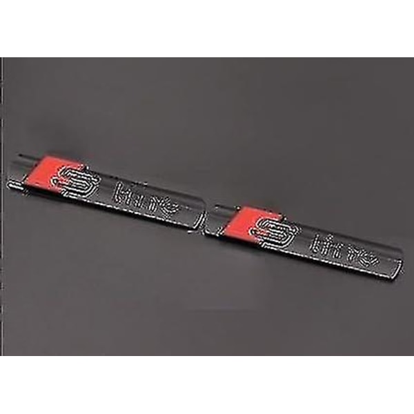 (musta) 4 kpl S-logon linjan tunnus, 3d-logon metallitarra, auton ulkotunnus A3 A4 A5 A6 A7 A
