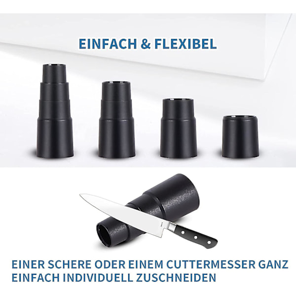 Dammsugaradapter, 5 st universal dammsugaradapter för slipmaskin, sticksåg  gåva
