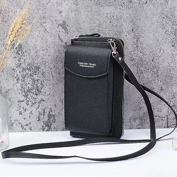 Naisten Clutch-laukku Lompakko Nahkainen Käsilaukku Kortti Puhelinpidike Kotelo Kolikko