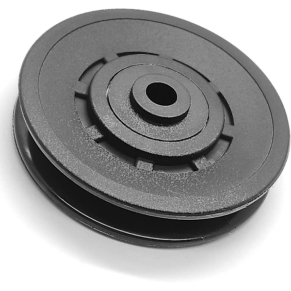 90 mm nylonhjul med kullager, universell remskiva för gym