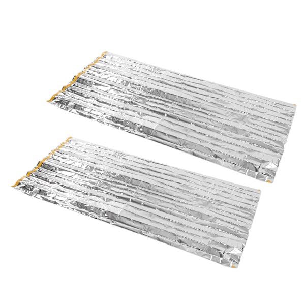 kpl hätäpeitteitä 200x100cm taitettava avaruuspeite auringonsuojaus repeytymiskestävä selviytymispeite retkeilyyn ja matkustamiseen 0.8