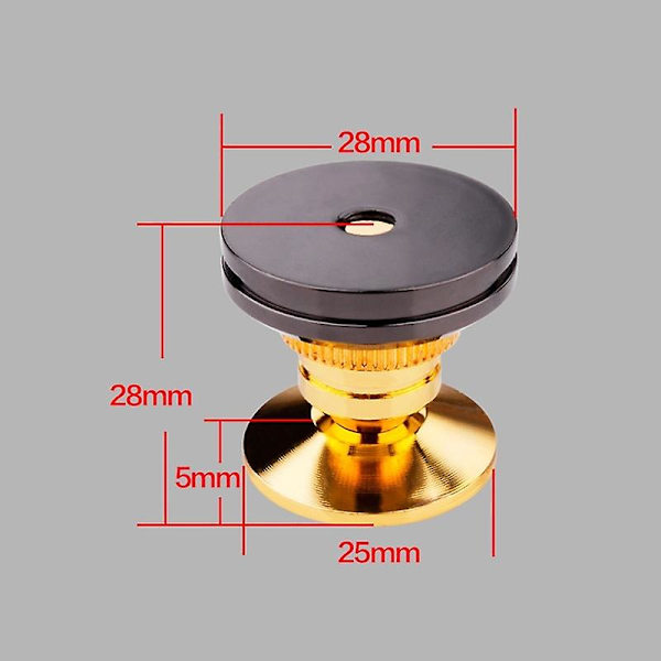 4 Set Gold Speaker Spike Med Golvdiskar Stativfot Isolering Spikar Högtalartillbehör
