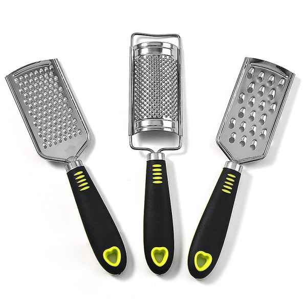 Stainless Steel Graters With Cleaning Brush, Fine Parmesan Grater And Coarse Cheese Grater, For Parmesan, Lemons, Ginger And Garlic