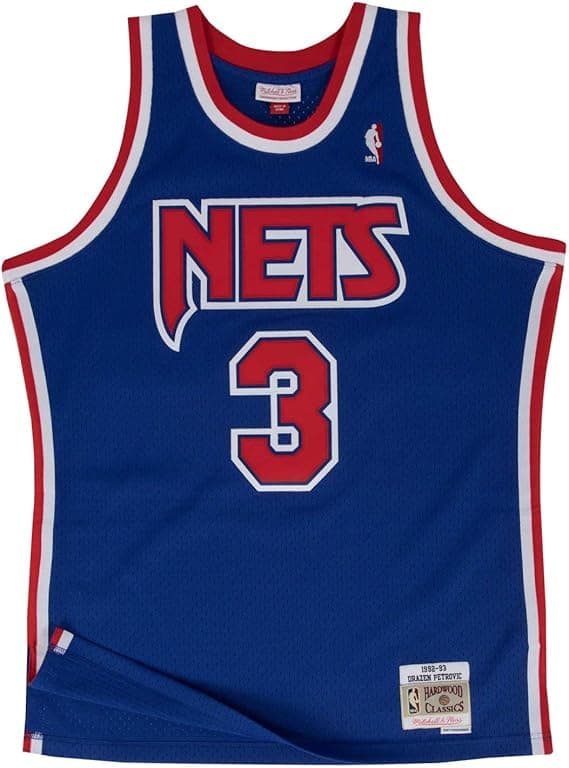 Mitchell & Ness New Jersey Nets Drazen Petrovic wingman-tröja Royal Royal S