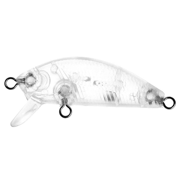 20 stk. fiske lokkemad krop 5cm 2.7g umalet crankbait vib minnow wobblers hård agn blanke lokkemad