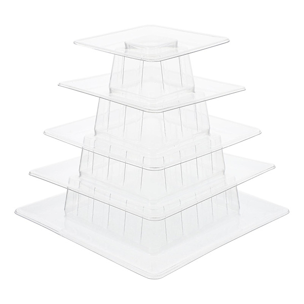Husholdnings Macaron Stativ Visning Dessert Stativ Transparent Dessert Holder Macaron Tilbehør