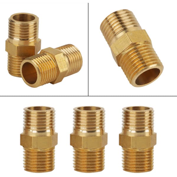 20 stk. Gevind Hex Nippel Rørfitting 1/8 BSP til 1/8 BSP Rørfitting Messing Tap Connector