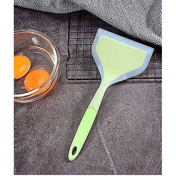 Silikonpannkaksspade bred spatel vändare nonstick stekt spade fiskspade silikon bred flexibel vändare för nonstick köksredskap äggkaka omelett
