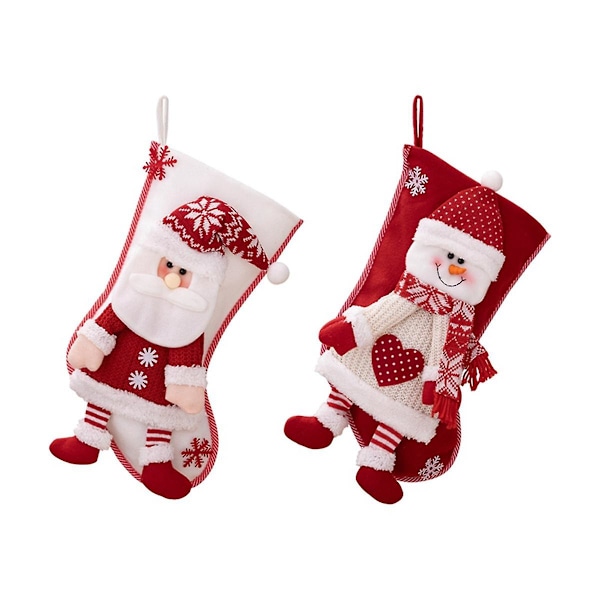 Julstrumpor Godisstrumpor Jul Heminredning Presentpåsar Julgran Hängande Prydnader