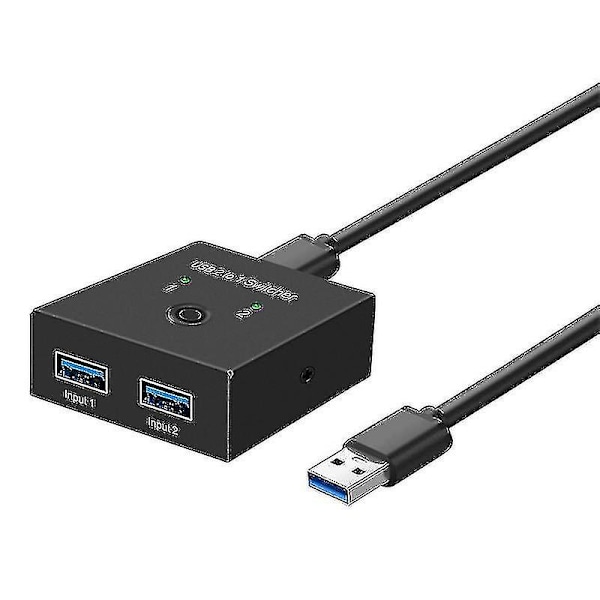 Usb 3.0-switch 2 Pc Usb Bi-directional Switcher Selector Box 2x Usb3.0 Delning