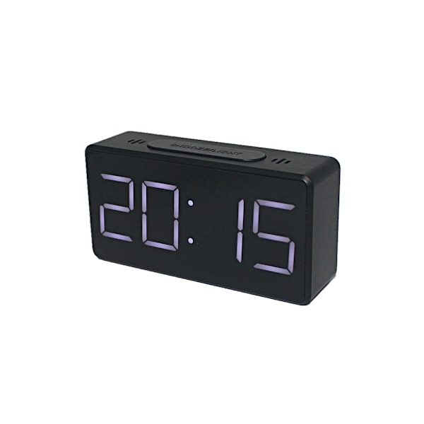 (svart) Smartklokke, - Perfekt for eldre, barn og alle som ønsker å stille en klokke! Svart etui med blå LED-siffer